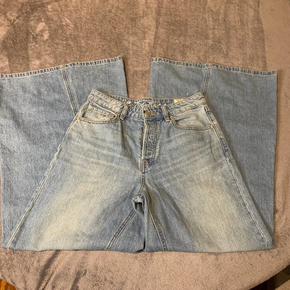 FREE PEOPLE Martha Extreme Wide-Leg high rise  size 27 - Picture 7 of 10